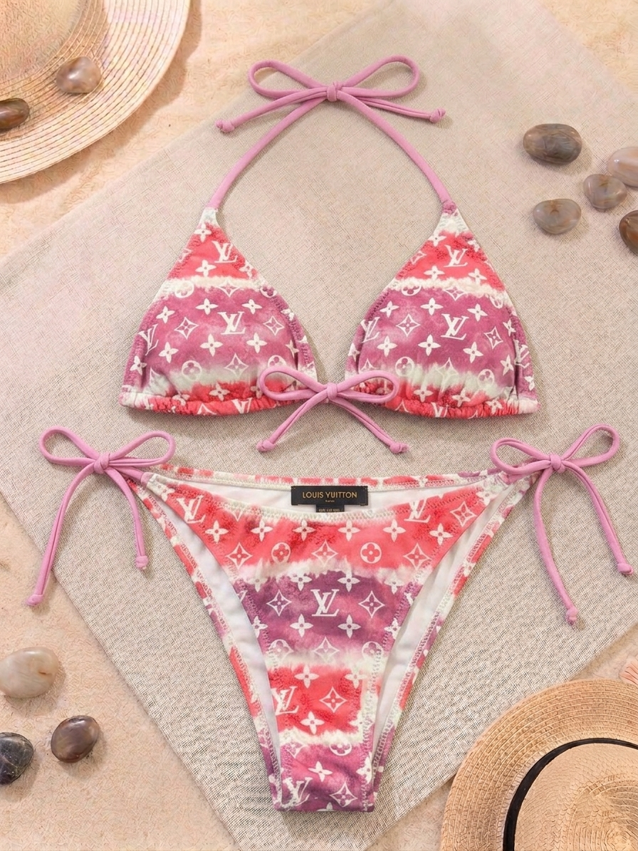 LV - Pink, Purple and White Bikini