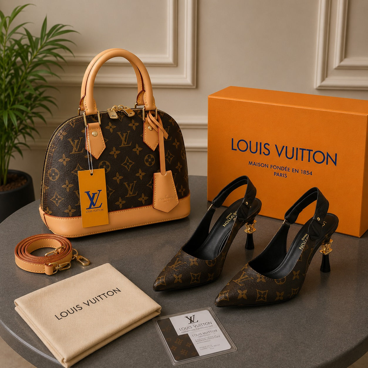 L BAG  + SHOES COMBİNE
