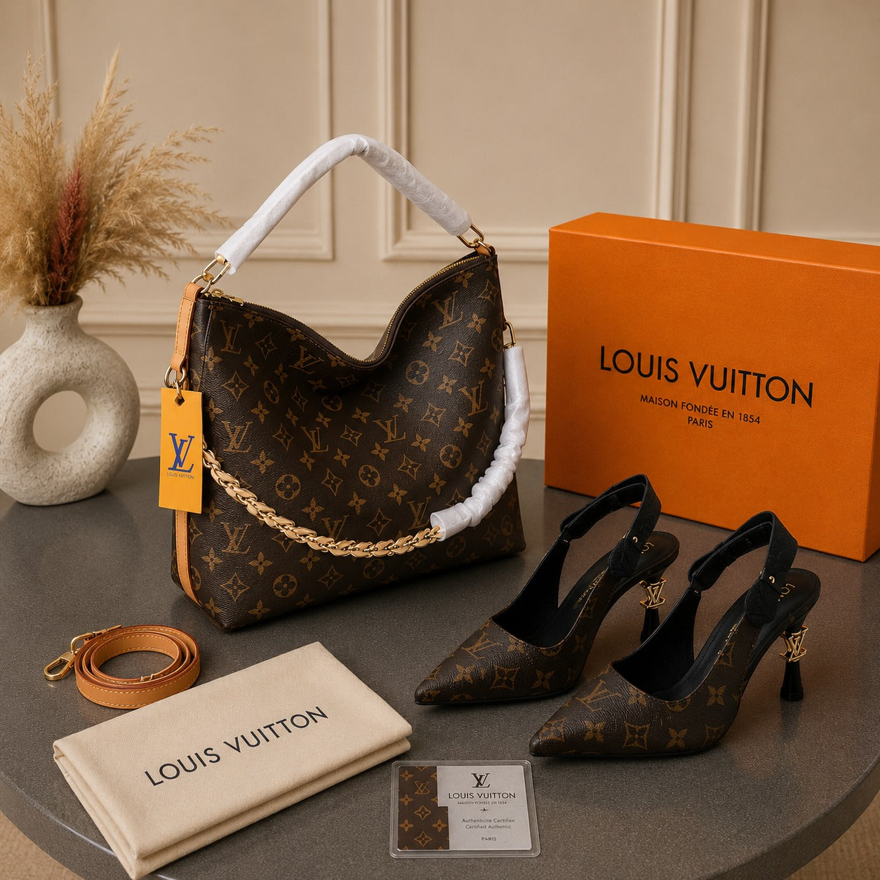 L BAG  + SHOES COMBİNE
