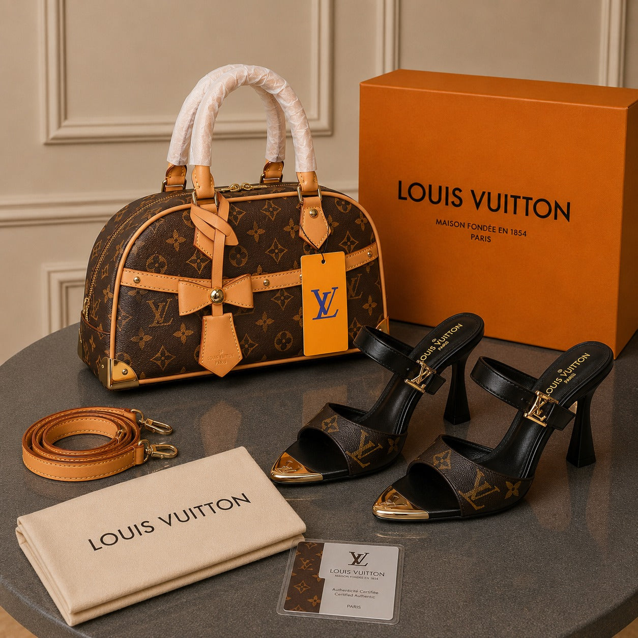 L BAG  + SHOES COMBİNE