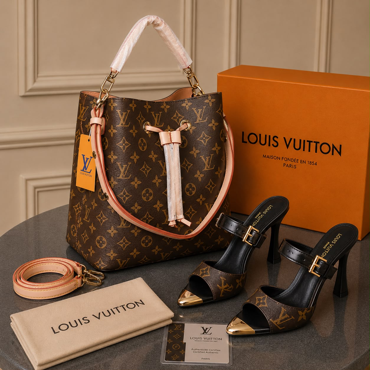 L BAG  + SHOES COMBİNE