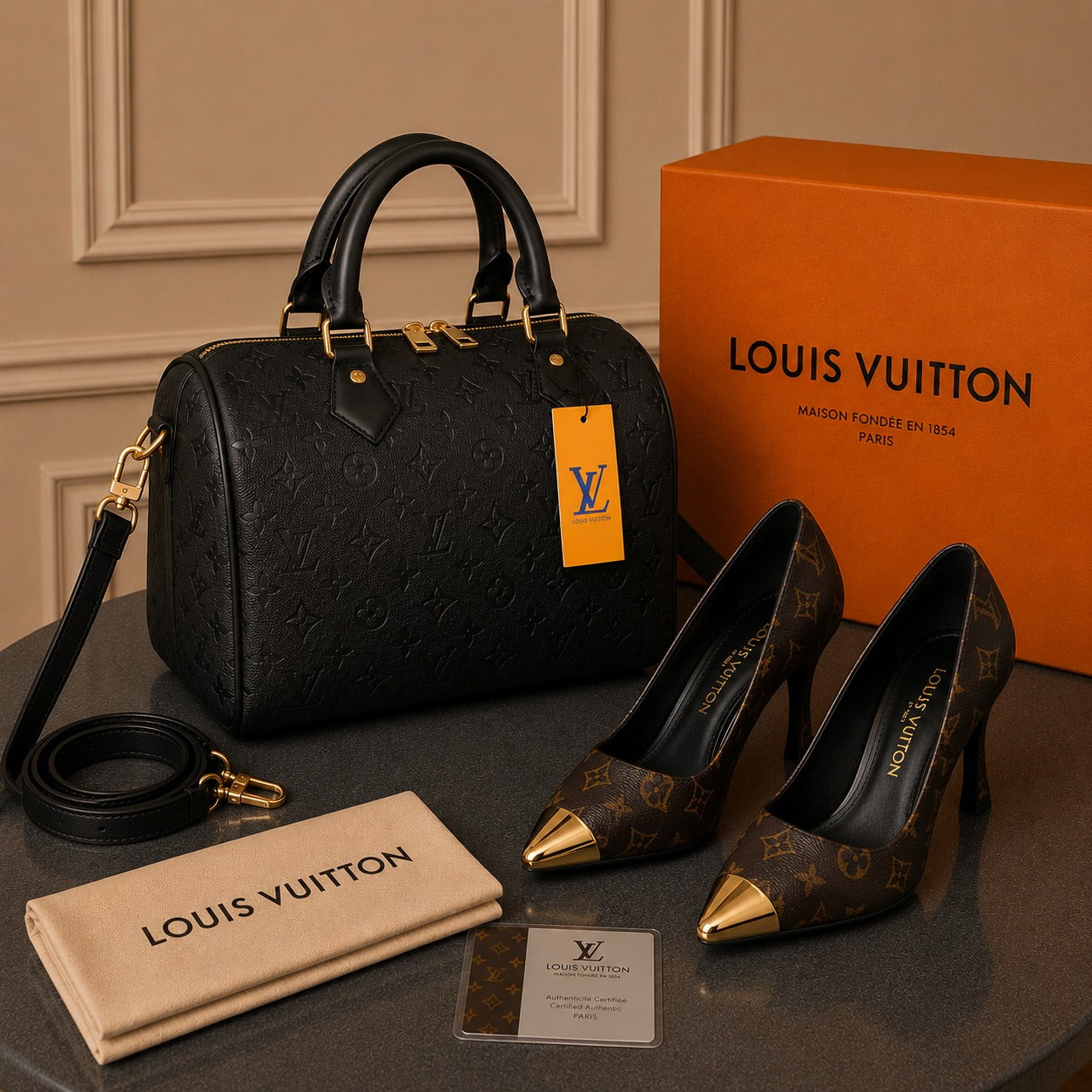 L BAG  + SHOES COMBİNE