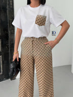 Fabric: Woven Jacquard Fabric Stone detailed Set Top Quality