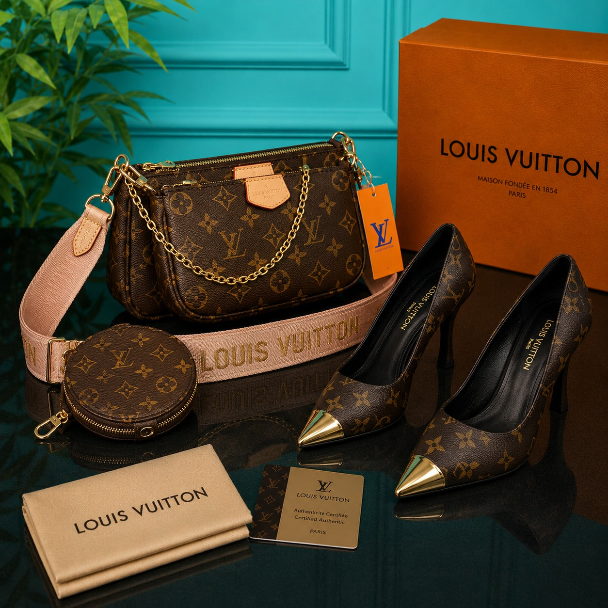 L BAG  + SHOES COMBİNE